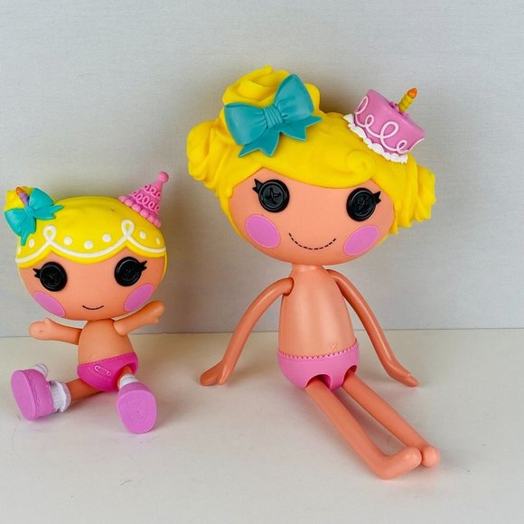 MGA Entertainment Other - Lalaloopsy 2 Doll Lot Little Wishes Slice of Cake & Candy Slice O Cake Dolls